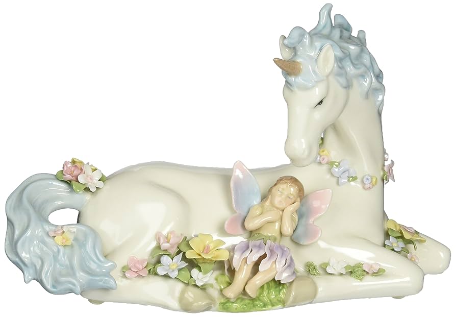 Amazon.com: Cosmos 80076 Fine Porcelain Unicorn with Fairy